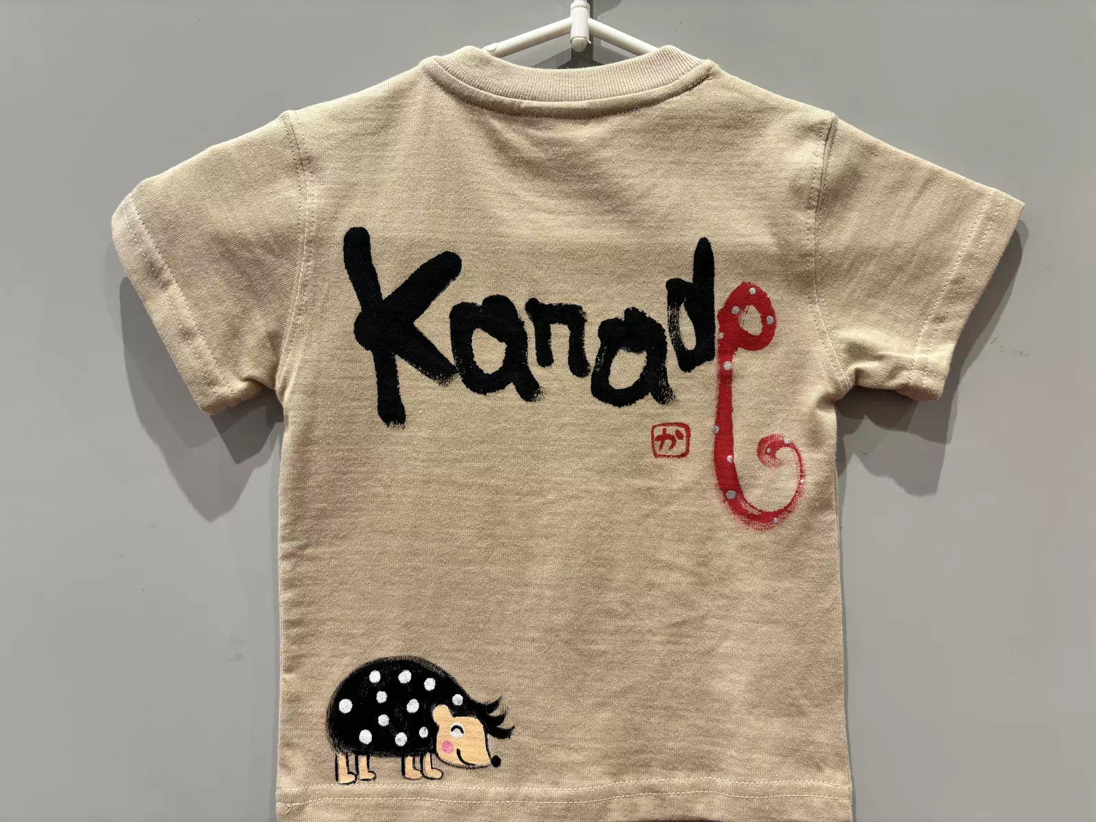 手書きＴシャツサンプル裏の画像