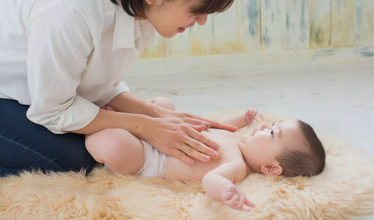 赤ちゃんのスキンケアの画像