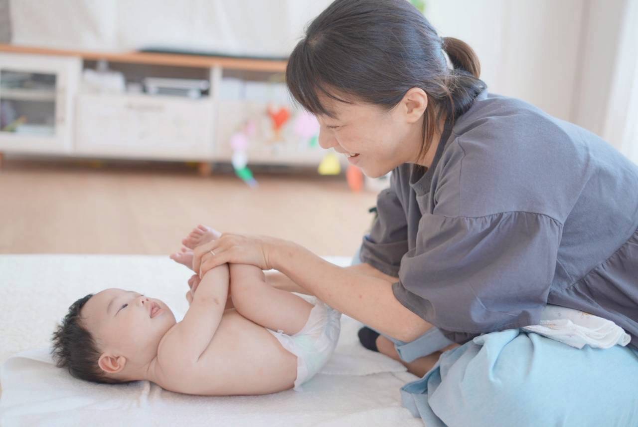 赤ちゃんのスキンケアの画像